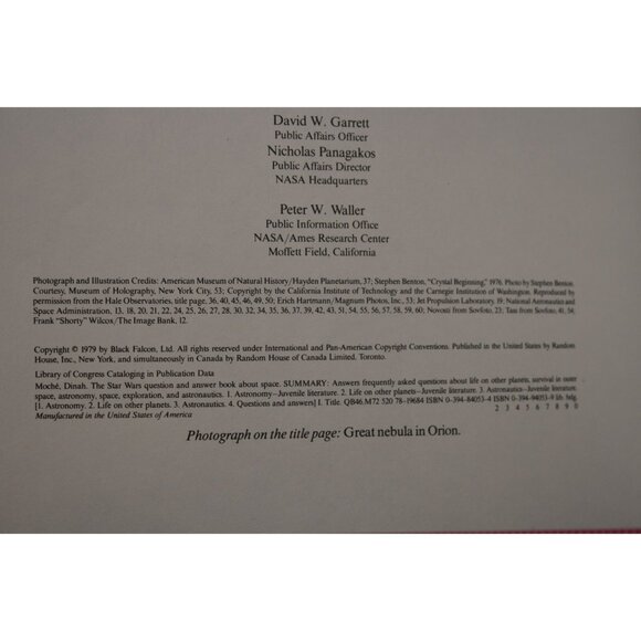 Star Wars Question and Answer Book About Space HC (1979) - Picture 5 of 6